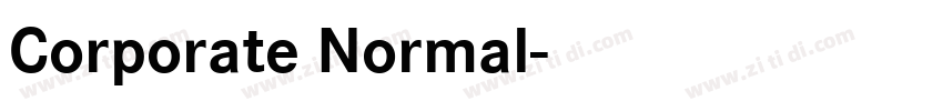 Corporate Normal字体转换